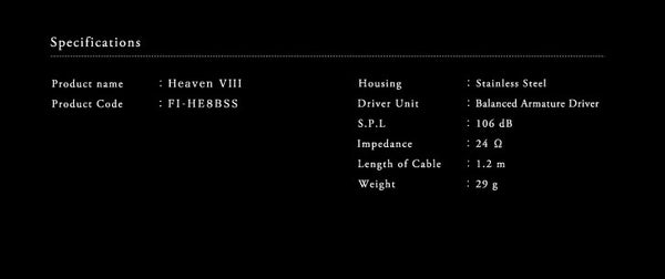 Luxury Earphones - Heaven VIII