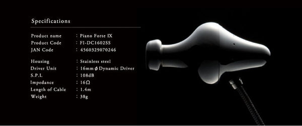 Luxury Earphones - Piano Forte IX