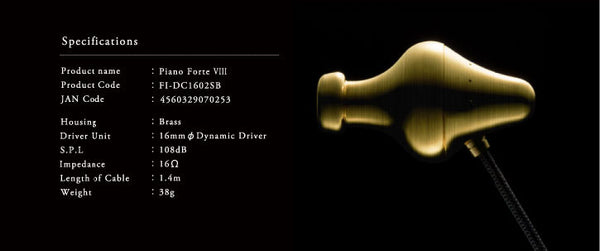 Luxury Earphones - Piano Forte VIII