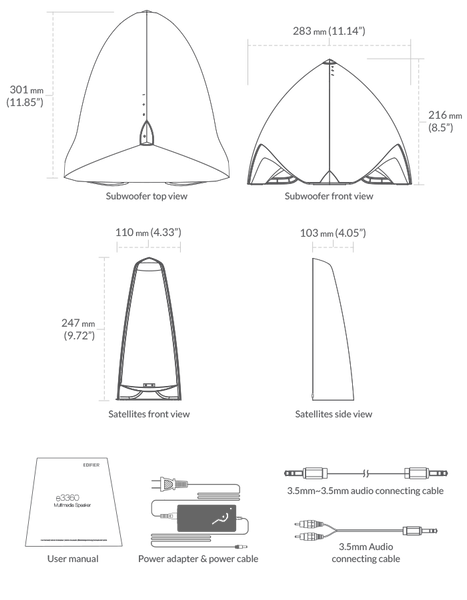 Modern Bluetooth Desktop Speaker - Prisma Encore BT